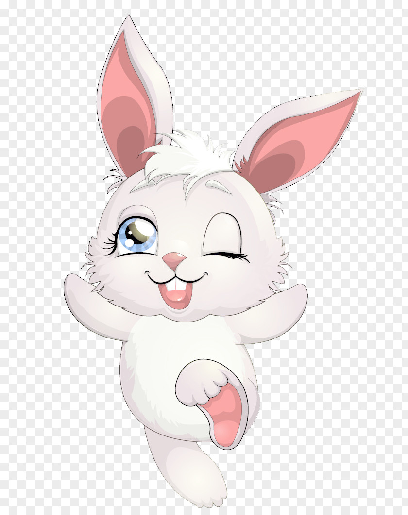 Cute Cartoon Bunny Rabbit Clip Art PNG