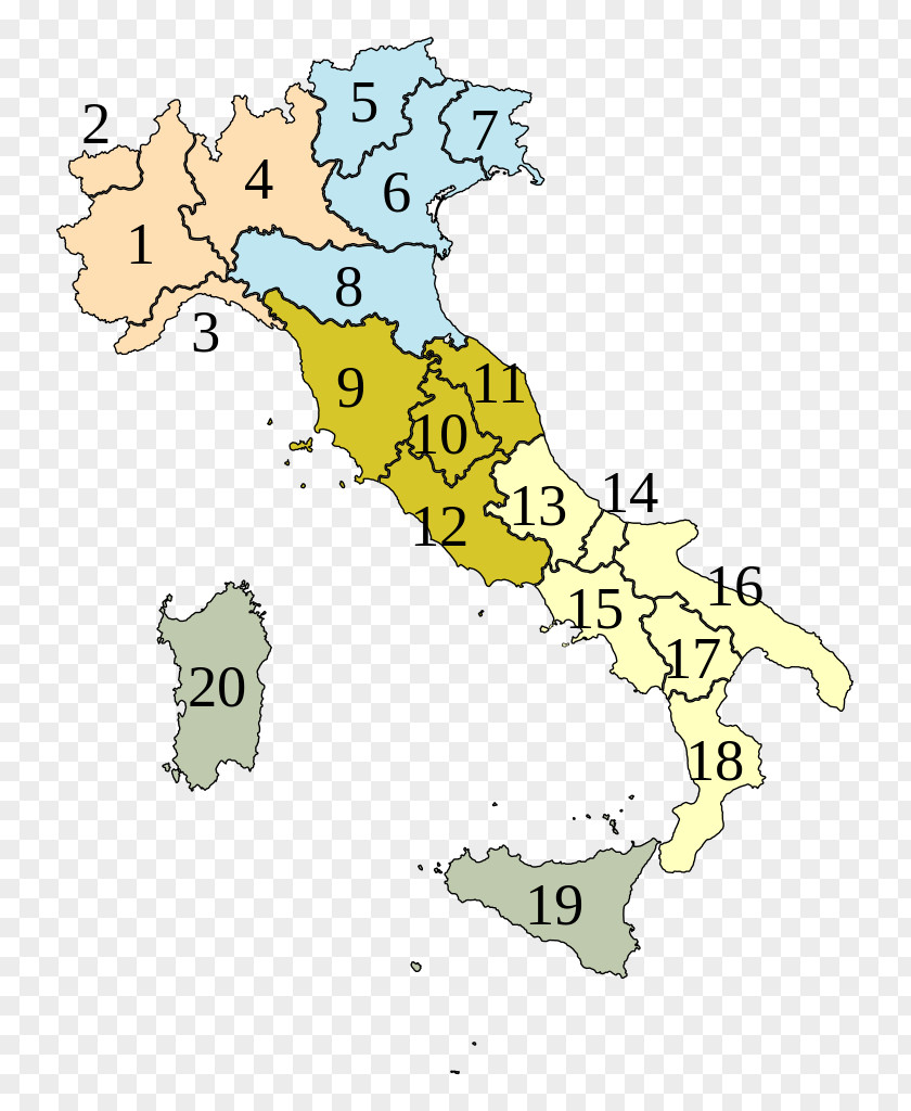Map Regions Of Italy Apulia Molise Wikipedia PNG
