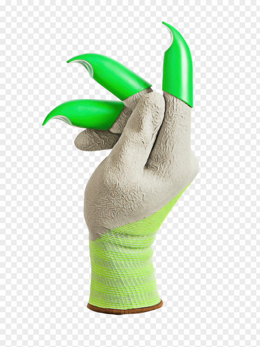 Safety Glove Green H&m PNG