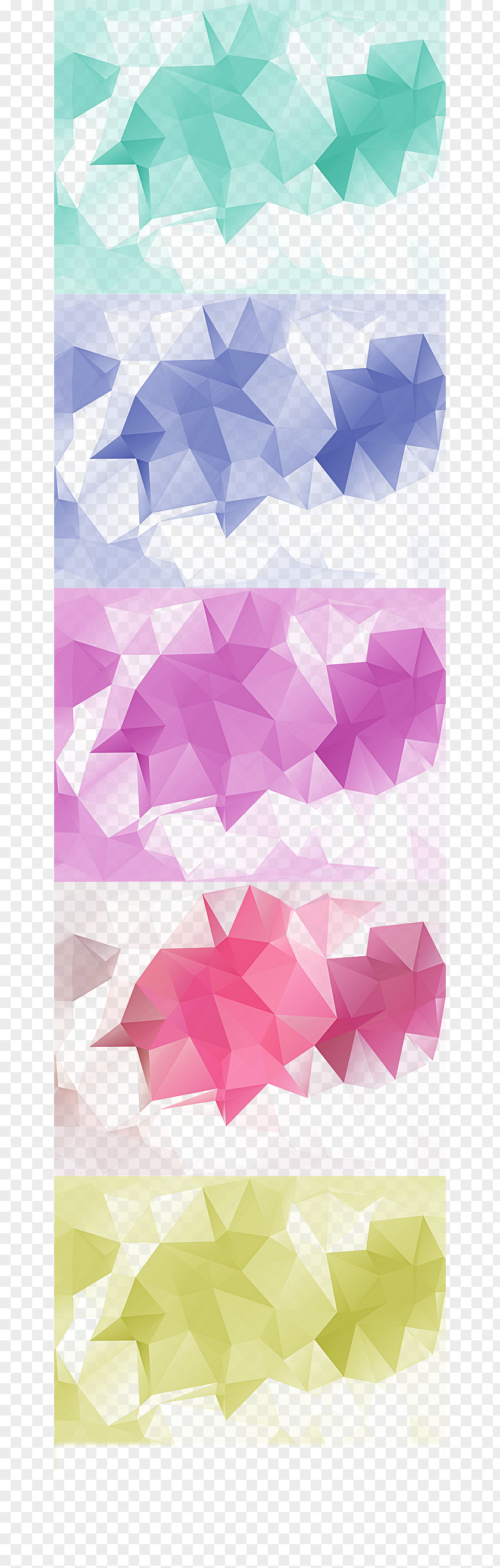 Diamond Element Collection Web Banner Monochrome PNG