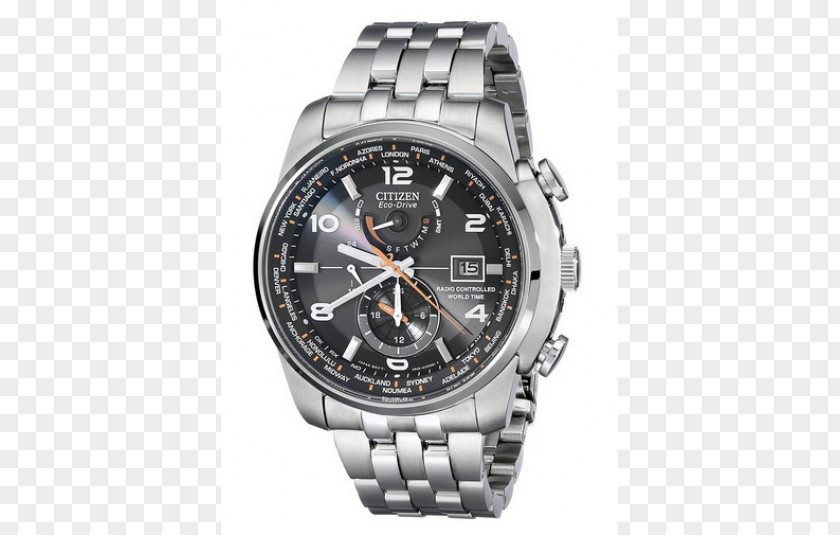 Eco-Drive CITIZEN Men's World Time A-T Watch Citizen Holdings Perpetual Chrono PNG
