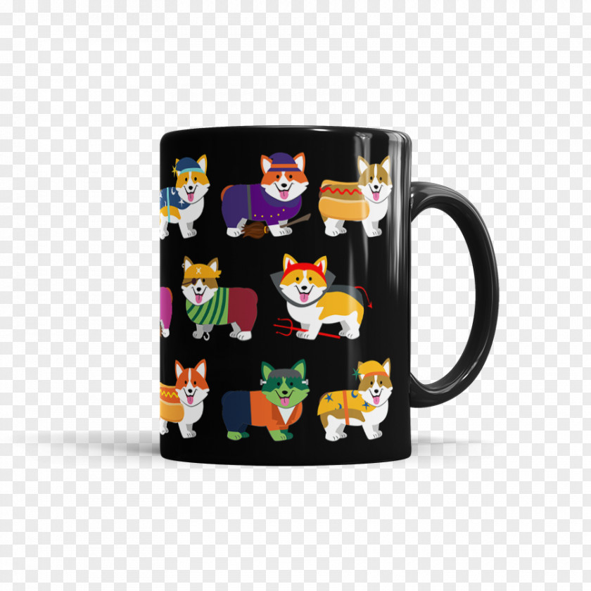 Halloween Corgi Mug Coffee Cup Ceramic Dishwasher Microwave Ovens PNG