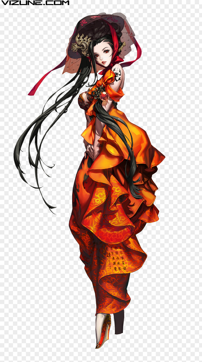 Blood Blade & Soul Artist Concept Art Character PNG