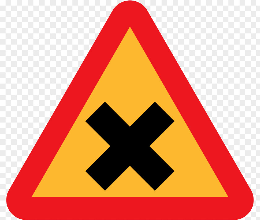 Cross Roundabout Traffic Sign Warning Priority Signs PNG