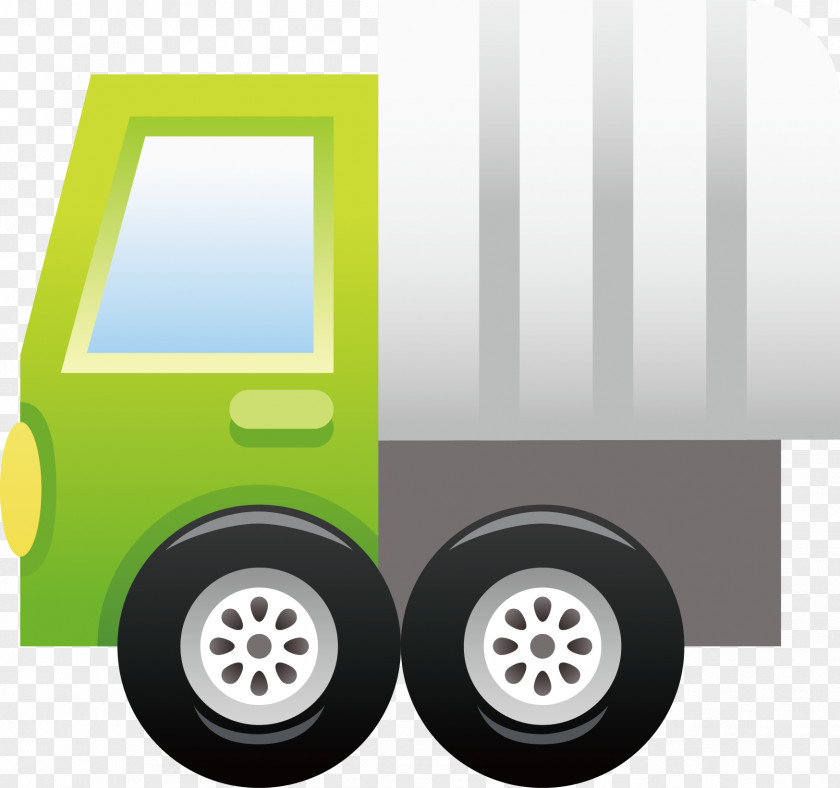 Green Decoration Design Vector Car Heavy Equipment Truck Transport PNG