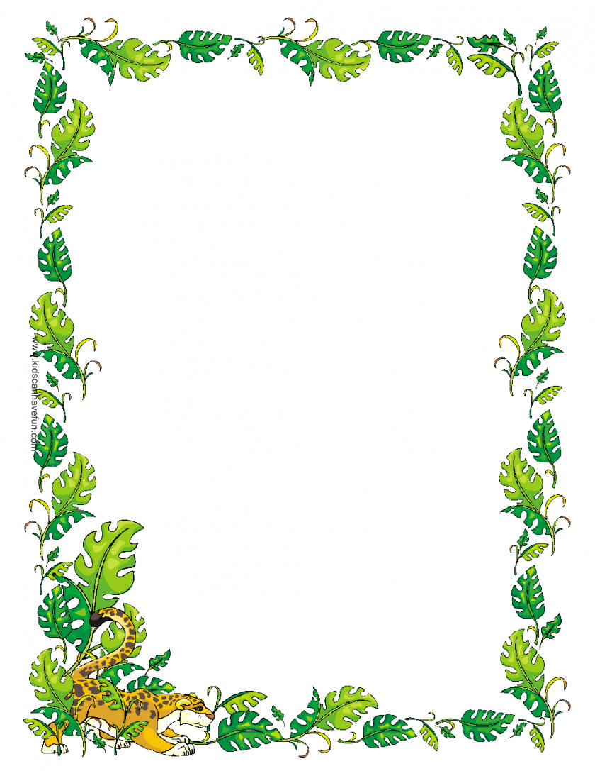 Borders For School Projects On Paper Jungle Royalty-free Free Content Clip Art PNG