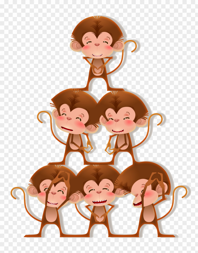 Cartoon Monkey Orangutan Gorilla Clip Art PNG