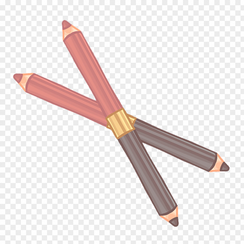 Hand-painted Headed Eyebrow Pencil Vector Material Make-up PNG