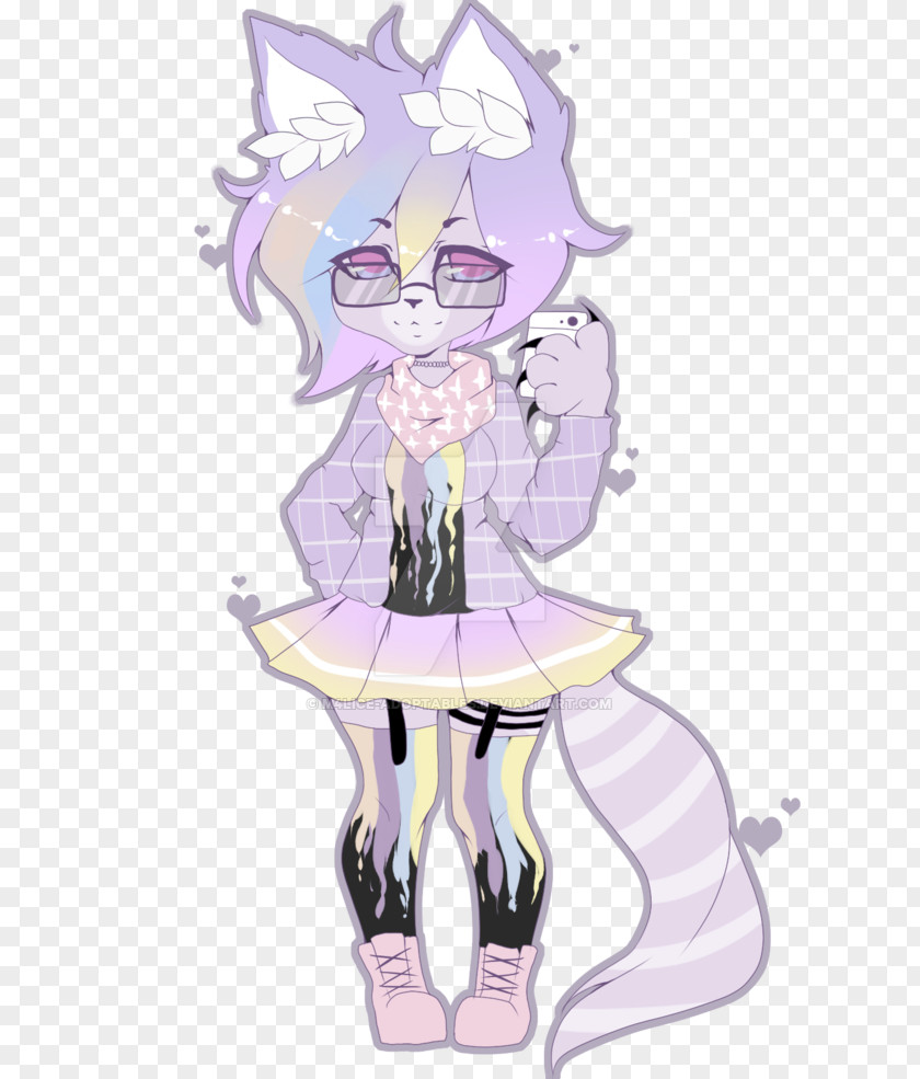 Pastel Goth Furry Fandom Drawing Cartoon Adoption PNG