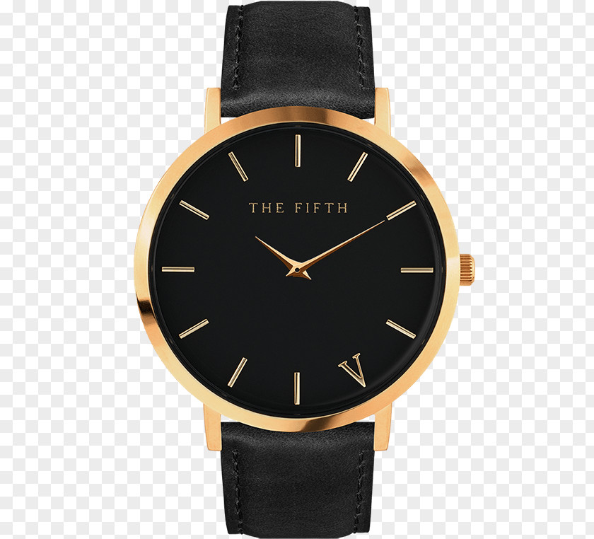 Watch Fifth Avenue Analog Quartz Clock Water Resistant Mark PNG