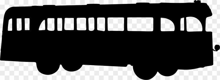 Bus Silhouette Clip Art PNG