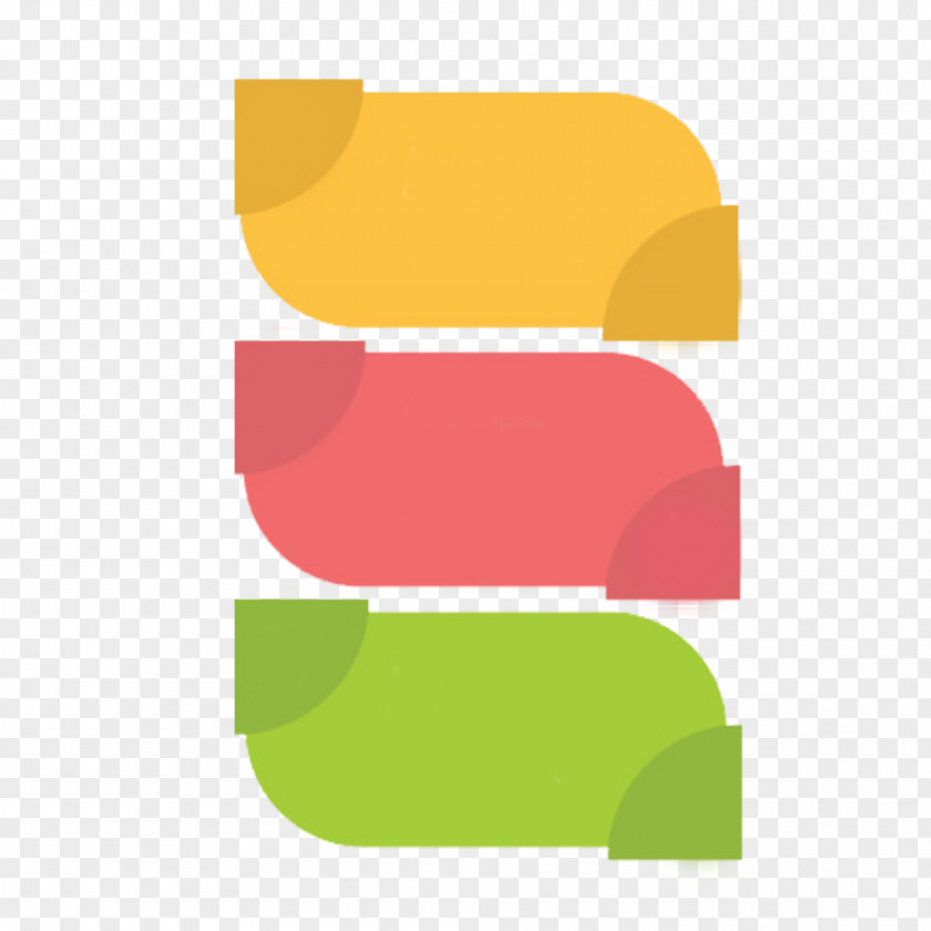 PPT Tricolor Leaf-shaped Decorative Pattern Download Clip Art PNG