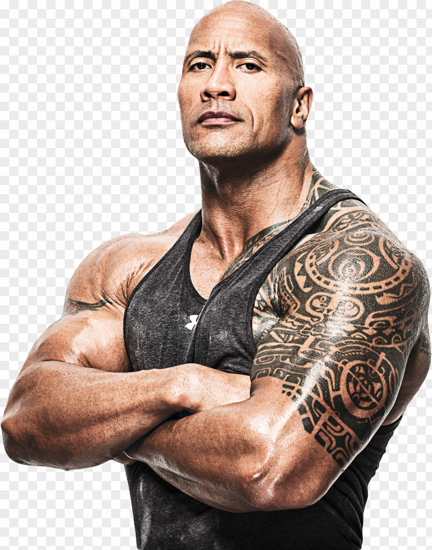 Dwayne Johnson 4K Resolution Professional Wrestler Desktop Wallpaper PNG