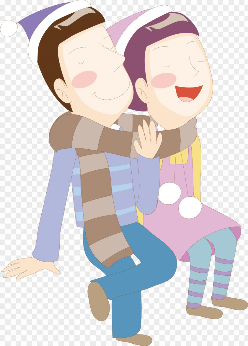 Embrace The Child Vector Clip Art PNG
