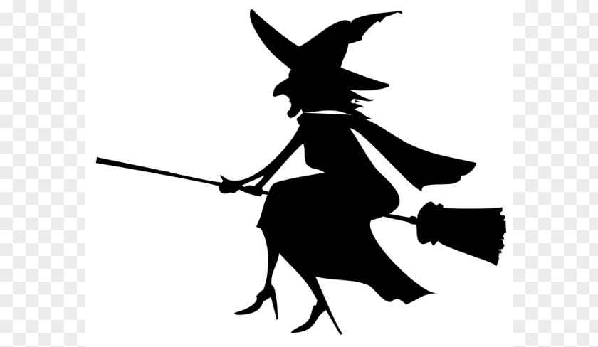 Witches Cliparts Witchcraft Black And White Halloween Clip Art PNG