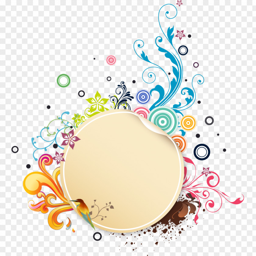 Colored Circles Decorative Background Color Wheel PNG