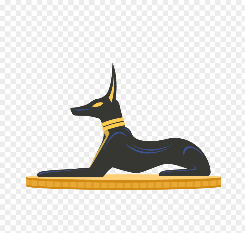 Egypt Black Dog Egyptian Pyramids Ancient Pharaoh Illustration PNG