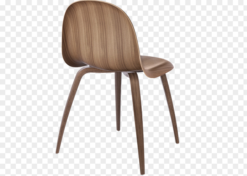 Chair Table Gubi Seat Wood Veneer PNG
