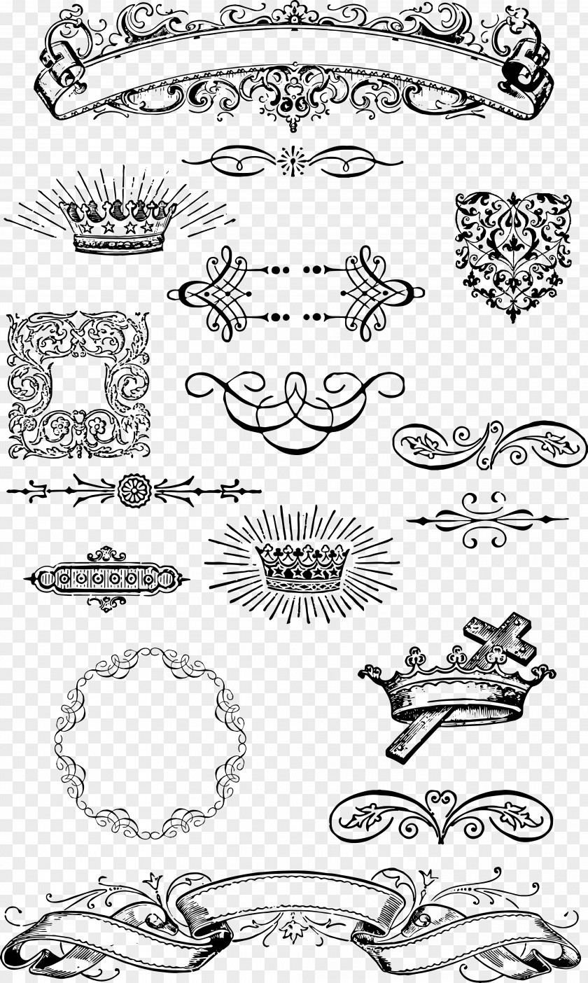 Design Ornament Rococo Clip Art PNG