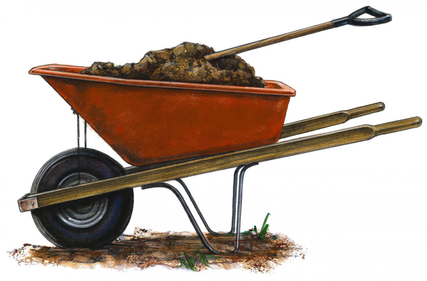 Design Wheelbarrow Compost PNG