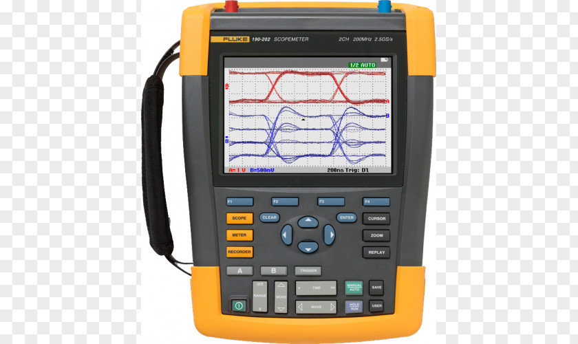 Fluke Digital Storage Oscilloscope Multimeter Corporation Electronic Test Equipment PNG