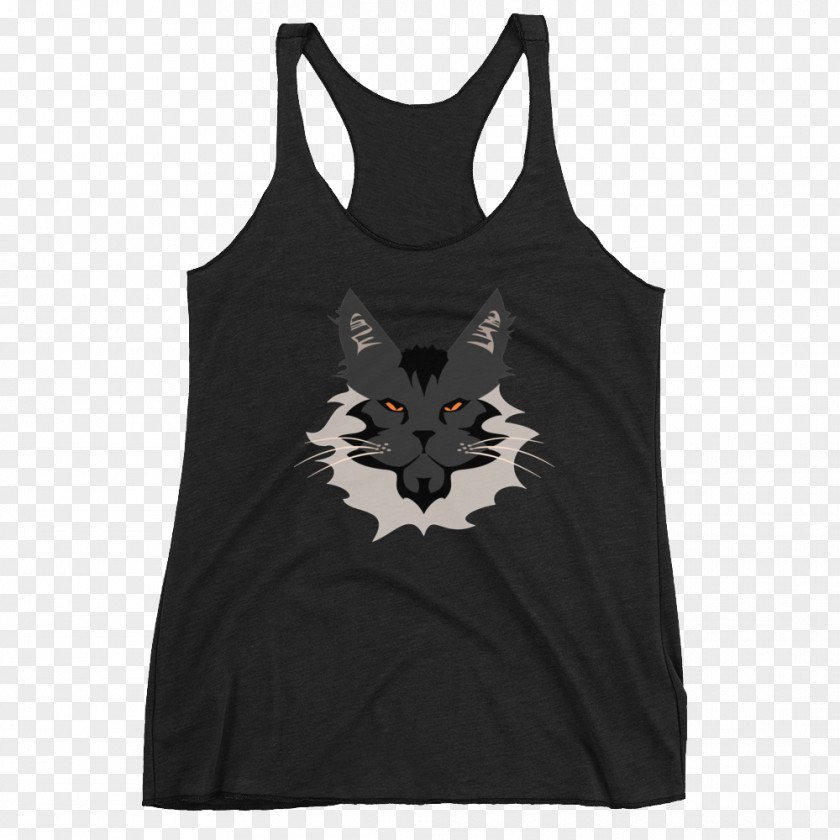 Maine Coon Cats Black T-shirt Crop Top Hoodie Clothing PNG