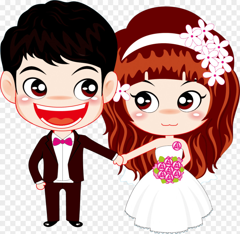 Wedding Marionette Couple Cartoon Marriage Clip Art PNG
