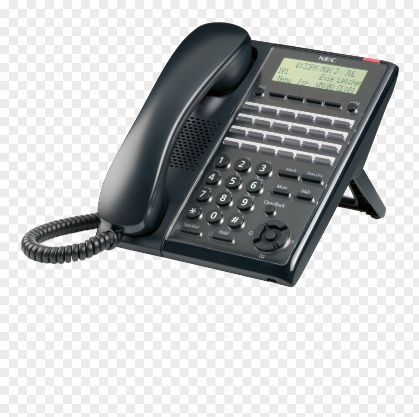 Business Telephone System Handset Push-button Telecommunication PNG