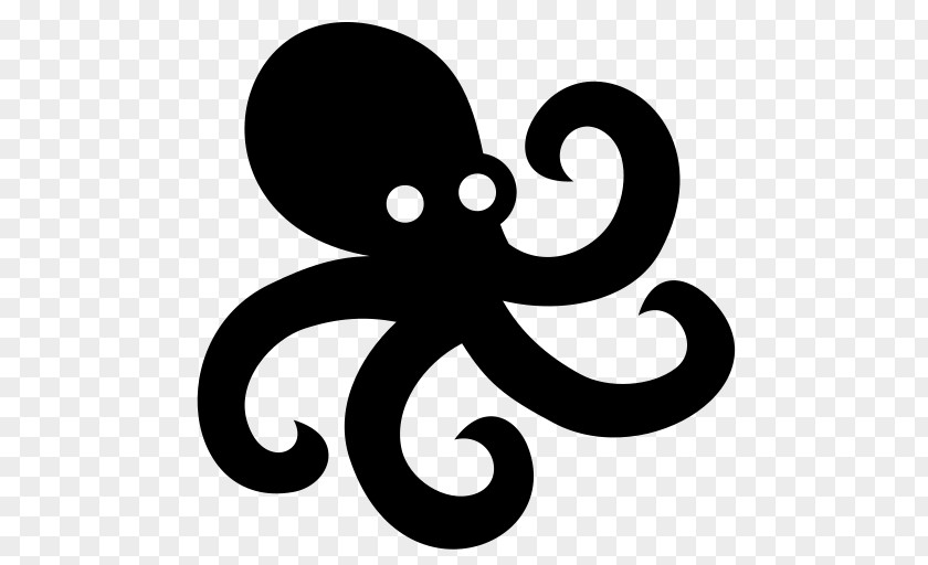 Octopus Silhouette Lighty Buzz Clip Art PNG