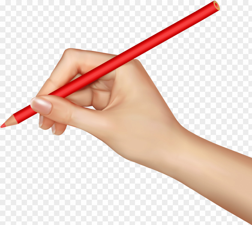 Pencil In Hand Hands Image Clip Art PNG