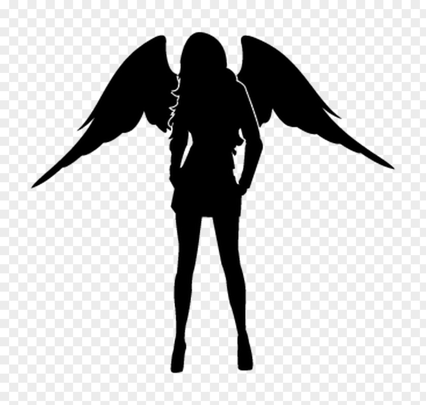 Wall Decal Silhouette Pin-up Girl Sticker Angel PNG decal girl Angel, clipart PNG