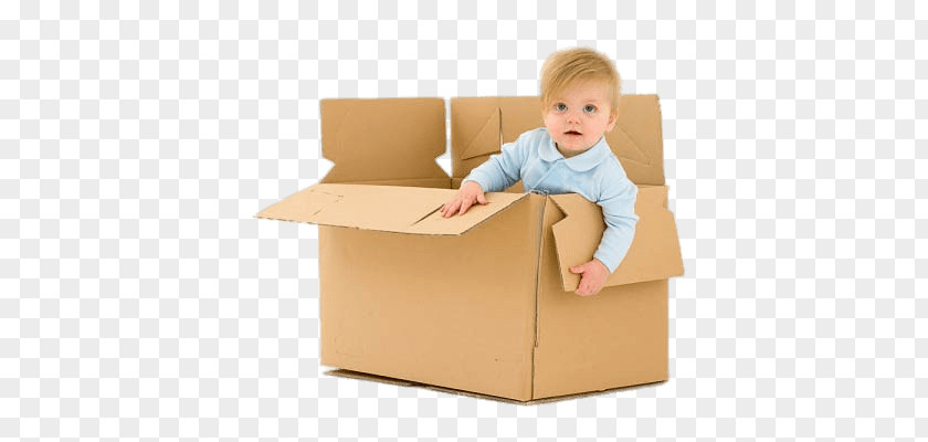 Child In Cardboard Box PNG Box, kid inside brown cardboard box photo clipart PNG