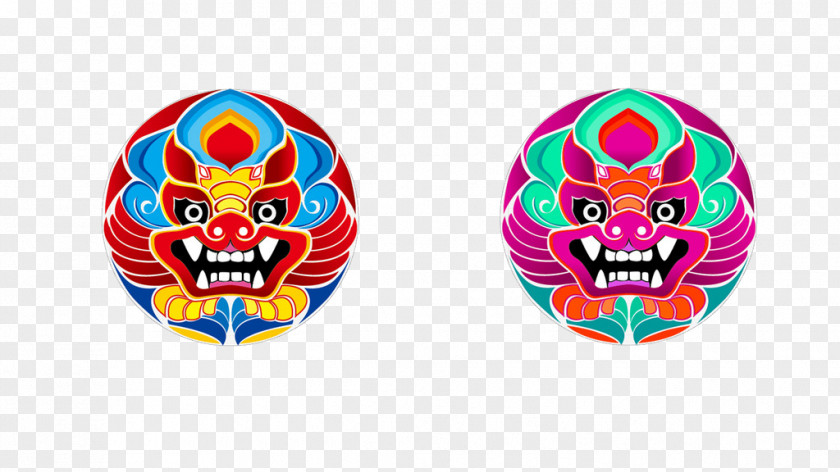 Chinese Style Painting Totem Logo Clip Art PNG