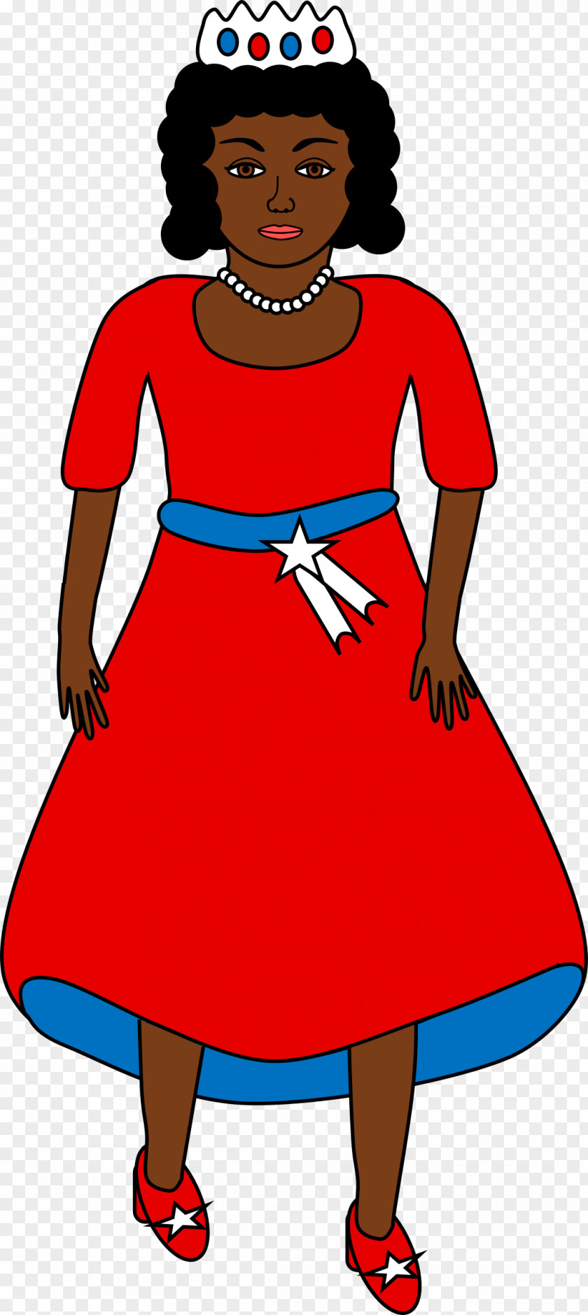 Queen Dress Woman Clip Art PNG