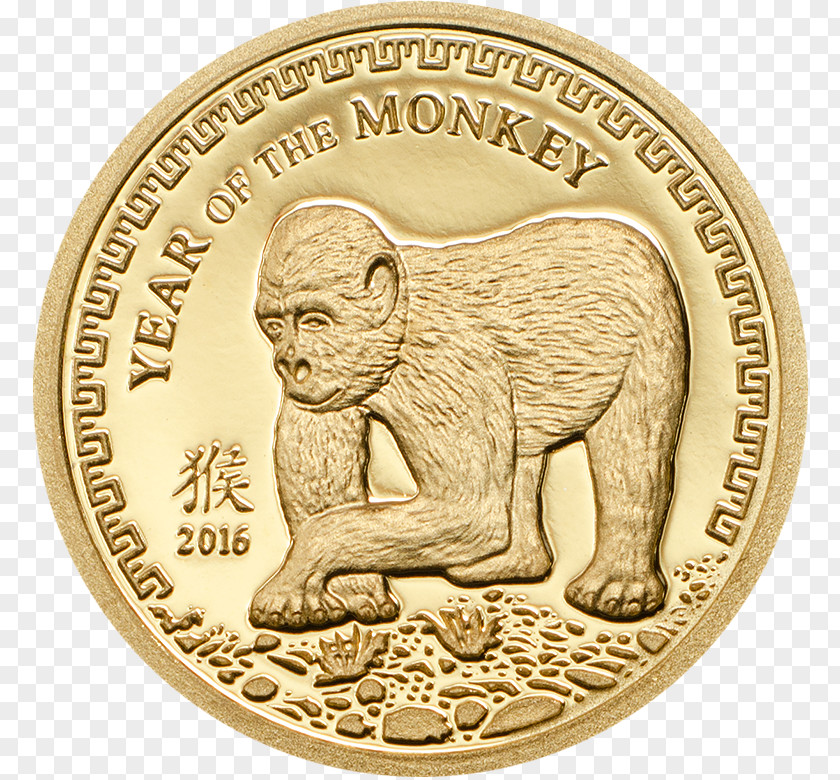 Rip Harambe Mongolian Tögrög Gold Coin Silver PNG
