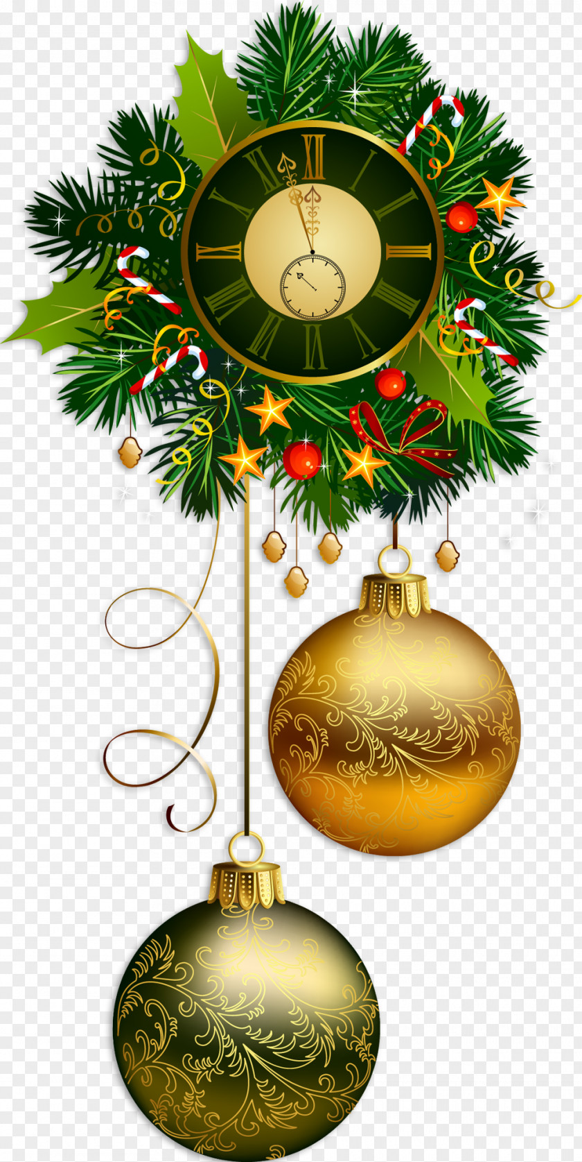 Christmas Decoration Tree Card PNG