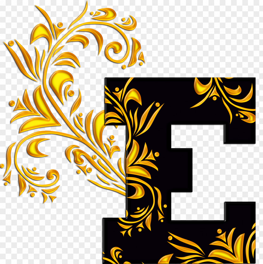 Flower Letter Graphic Design Alphabet Clip Art PNG