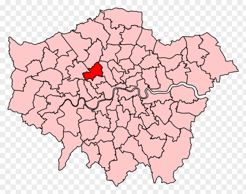 Map London Borough Of Southwark City Westminster Islington Hackney Boroughs PNG
