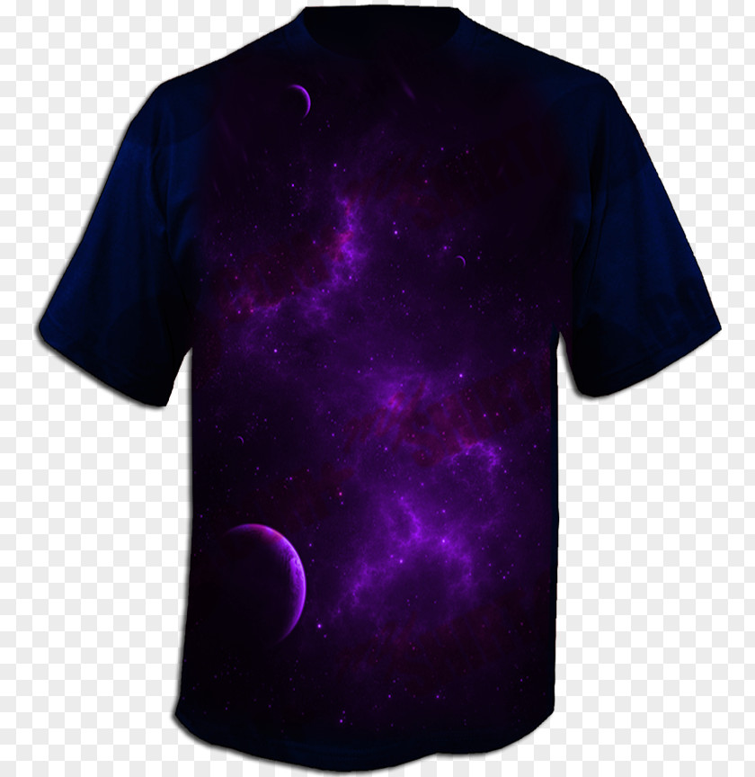 T-shirt Neck Space Black M PNG