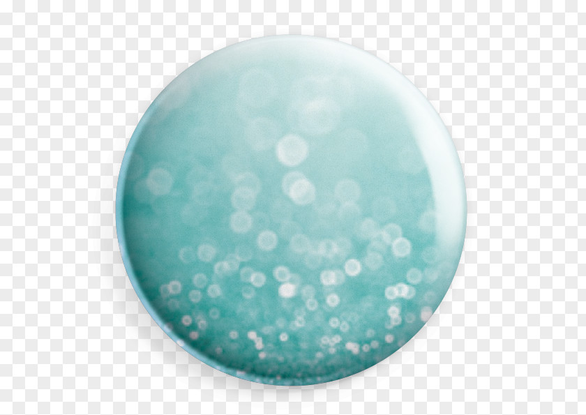 Glitter Wave Turquoise Sphere PNG