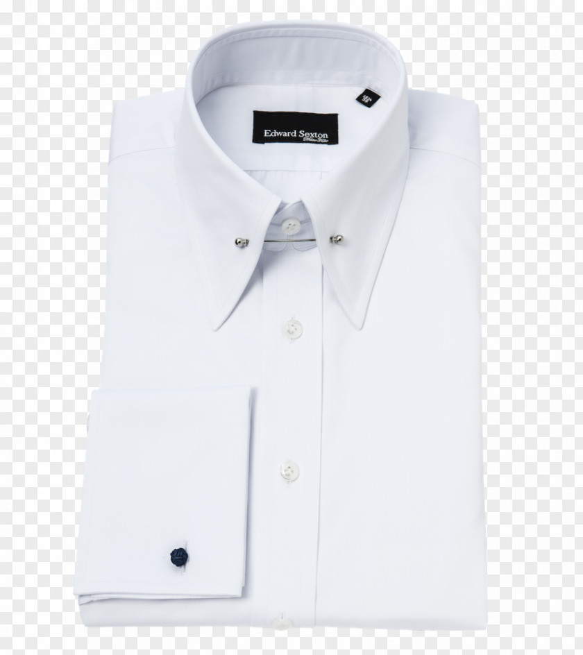 White Collar T-shirt Dress Shirt Formal Wear PNG