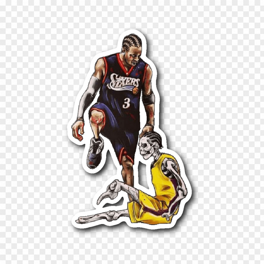 Allen Iverson Basketball Sticker Sport Slam Dunk Polyvinyl Chloride PNG