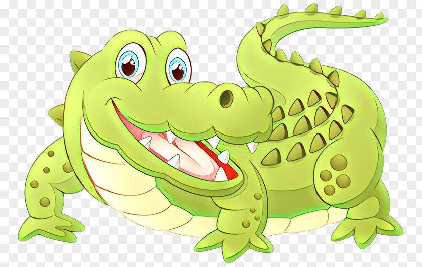 Crocodile Crocodilia Green Cartoon Reptile PNG