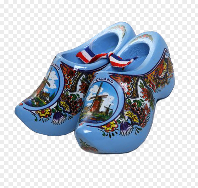 Wooden Shoes Cobalt Blue Shoe PNG