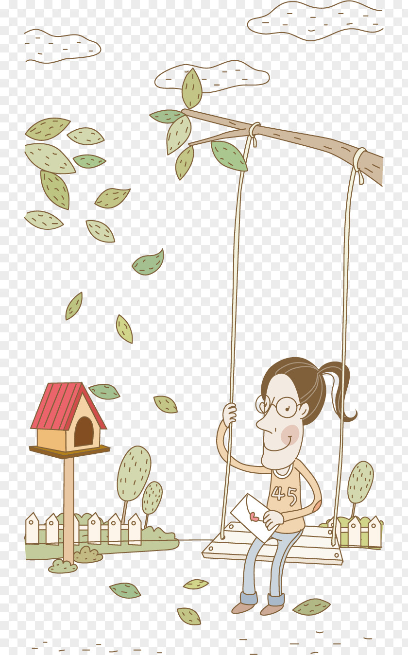 Cute Children Swing PNG