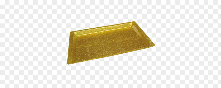 Gold Rectangle Tray Material Plastic PNG