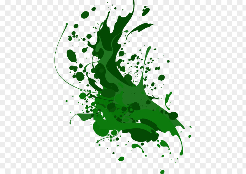 Green Paint Splatter Blue Clip Art PNG