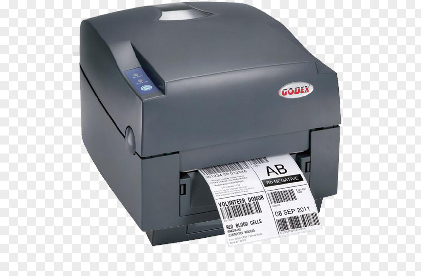 Printer Barcode Thermal-transfer Printing Label PNG