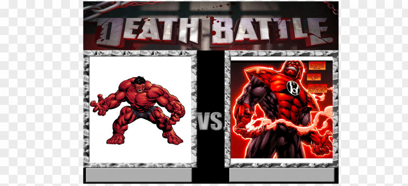 Red Hulk Combatant Death Battle War PNG