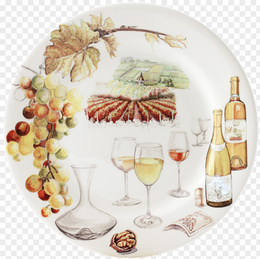 Dessert Table Wine Glass White Gien Plate PNG